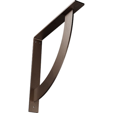 Ekena Millwork Bulwark Steel Bracket, Hammered Dark Bronze 2"W x 16"D x 16"H BKTM02X16X16BUHDB
